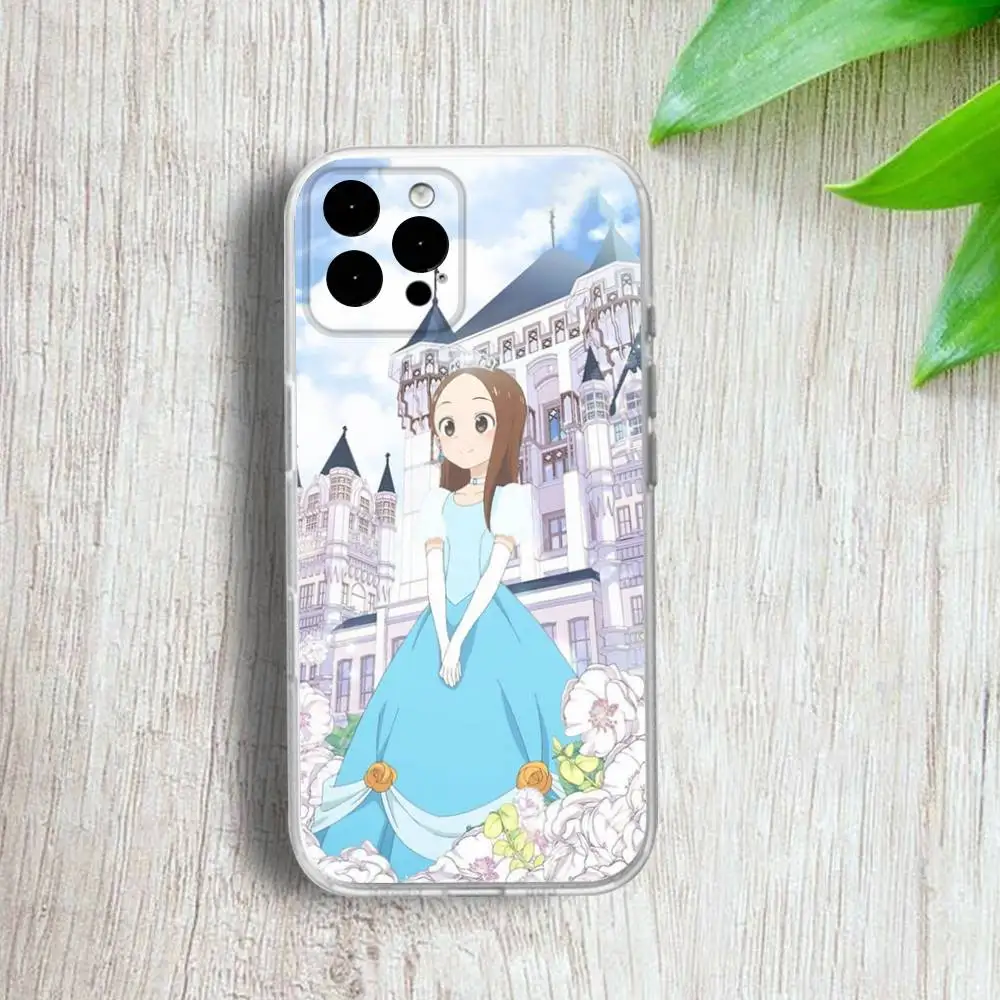 Casing HP KarakaiS Jozu no Takagi San untuk iPhone 17,16,15,14,13,12,11 Pro,Max,Plus,X,XS,XR,SE4,E Mini, Cover Transparan Lembut