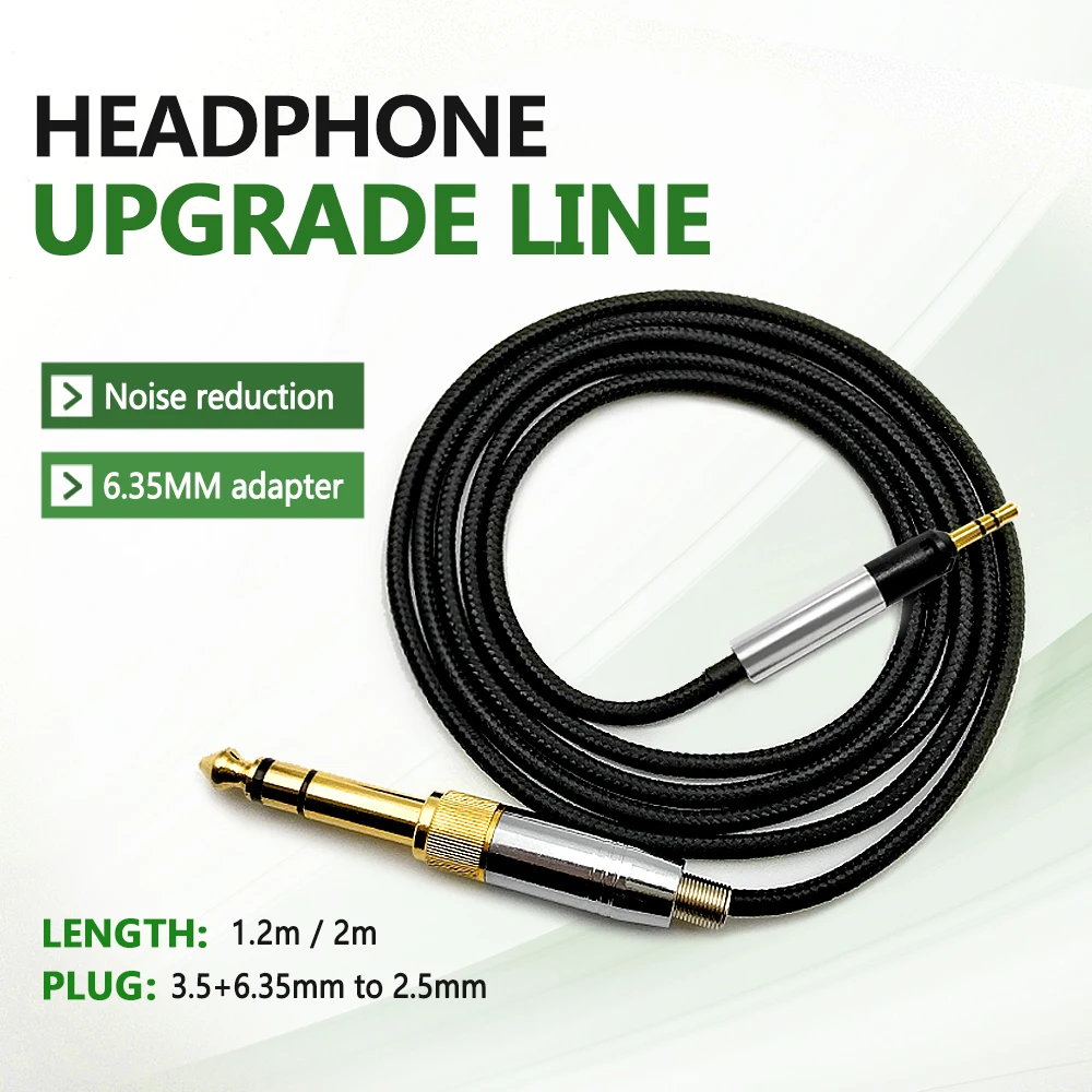 Headphone Audio Extended Line Headset Upgrade Cable 3.5 mm jack Conversion Cable for Sennheiser HD518 HD558 HD598 ATH-M40X M50X