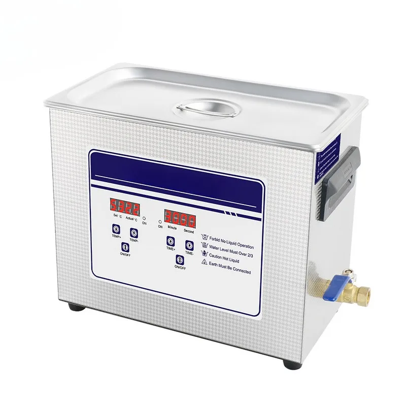 180W Ultrasonic Cleaner 6.5L Bath Heater Industrial Cleaning Machine Lab De ntal Glassware Oil Injector Degrease