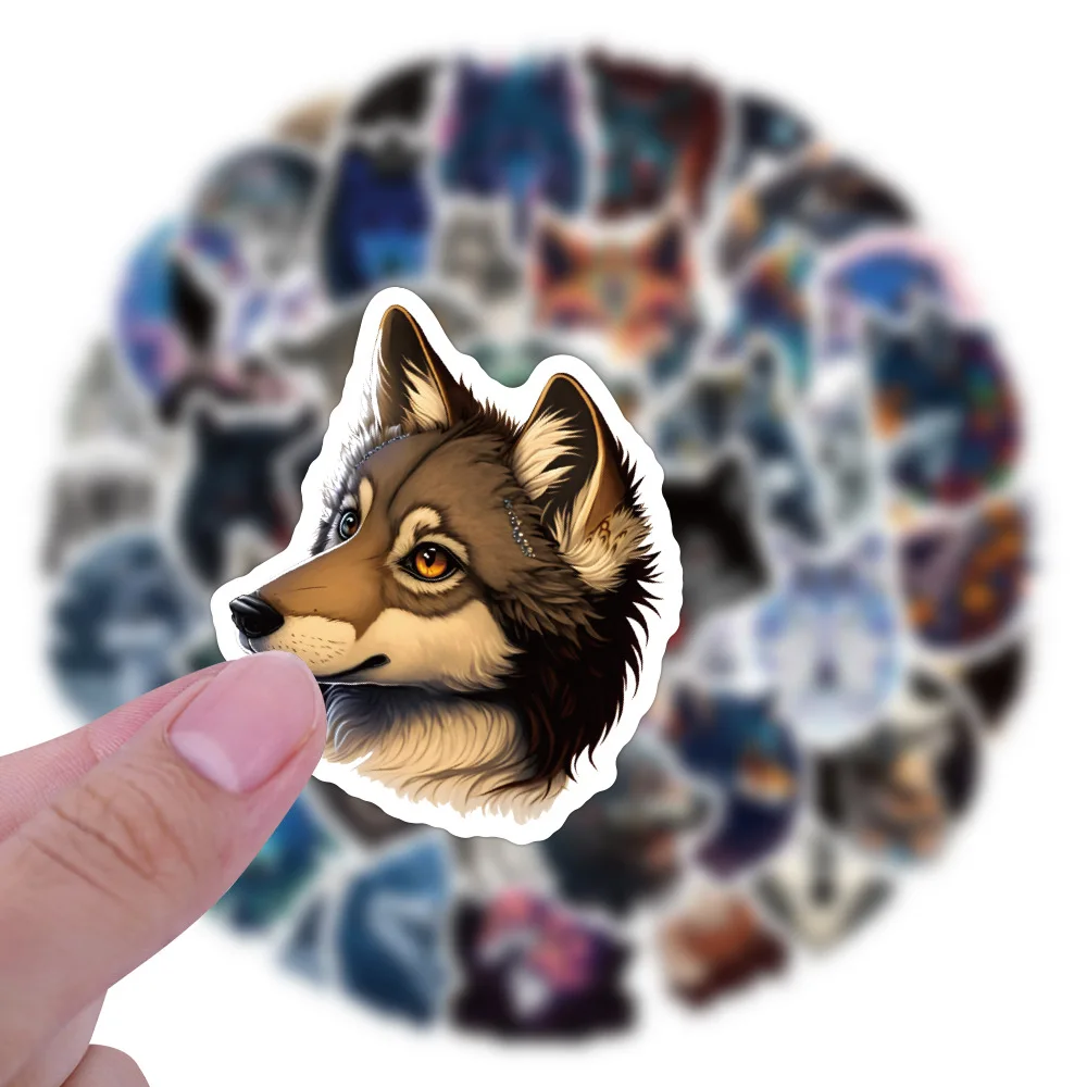 

10/30/60Pcs New Wolf Graffiti Stickers DIY Guitar Refrigerator Phone Laptop Suitcase Skateboard Water Cup Decorative Sticker