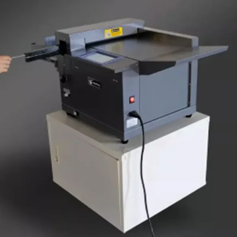 

Portable 220v Y10 320mm Paper Creasing Machine Automatic Folding Mark Spine Electric Folding Coated Paper Press Dotted Line Turn