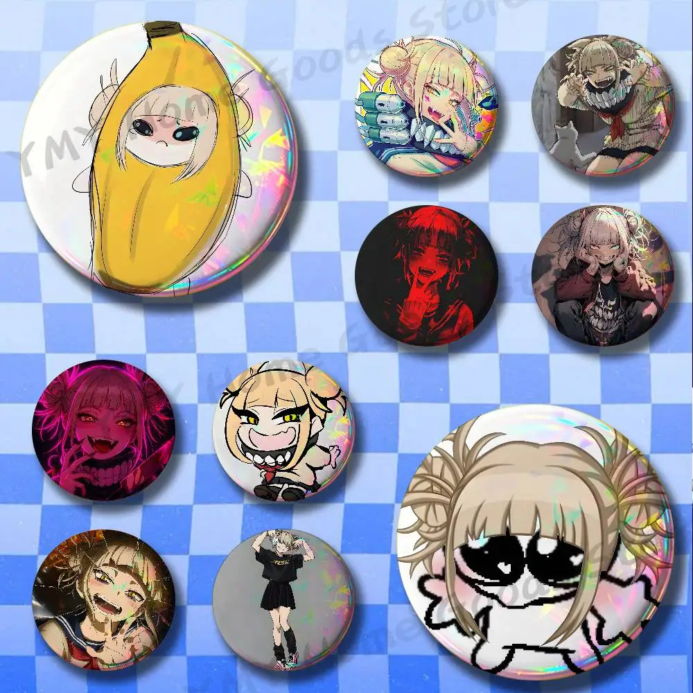 Transform Yandere T-Toga Himiko Badges Pins Button Custom Anime Role Old-school Brooches Cartoon Collar Gifts