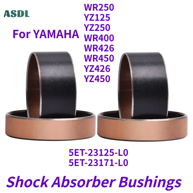 5ET-23125-L0 Front Fork Bushings Copper for YAMAHA WR250 YZ125 YZ250 WR400 WR426 WR450 YZ426 YZ450 External Guide Rails Up Down