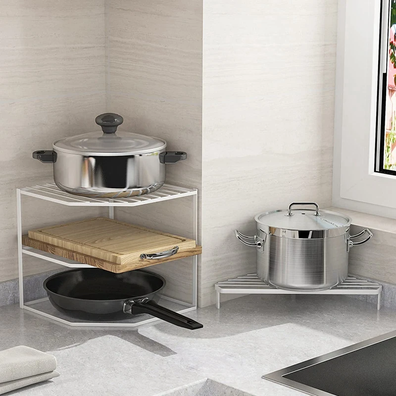 Wastafel pengering piring baja dilapisi spons dapur, alat pemegang sudut wastafel spons pengering