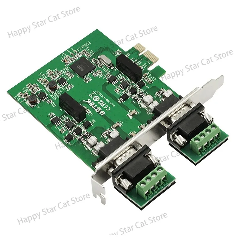 UTEK industrial grade PCI-E to 2-port CAN high-speed serial card CAN2.0A/B UT-702C