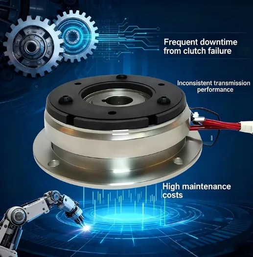 High quality dry monolithic 24v centrifugal el-ectromag-netic clutch monolithic for industrial brakes TJ-A-0.6