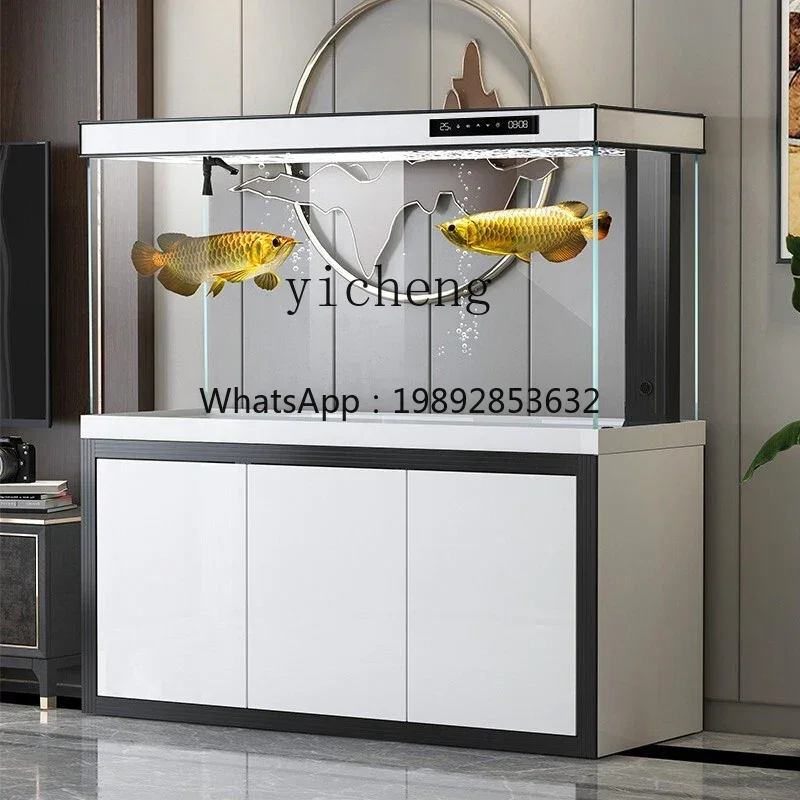 

M3-20 ultra-white fish tank, large arowana tank in living room, intelligent bottom filter goldfish tank in office