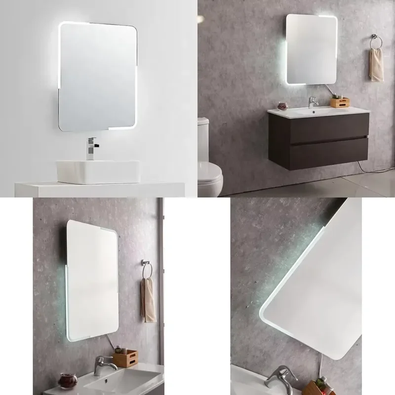 for Wall Mounted Mirror with Lights  Salon Home Decor Vanity Makeup Mirror LED Illuminated Bathroom Mirror