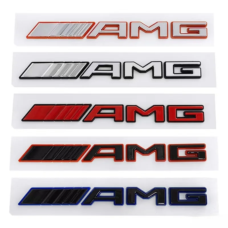 1pcs 3D new for Mercedes Benz AMG Car Letters Fender side Emblem Badge rear tail trunk Sticker Decal Styling auto accessories