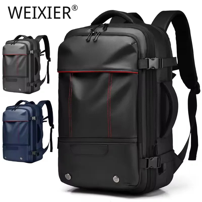 WEIXIER 16'' High-end Business Backpack With Expandable Capacity And Sense Of Luxury Waterproof Fashion Travel Backpack