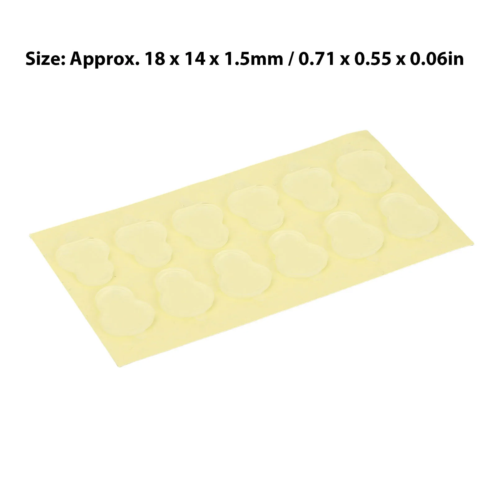 人形用透明粘着テープ フィギュア用透明粘着パッド 18x14x1.5mm 防水 取り外し可能 粘着性両面粘着パッド フィギュア用