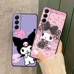 Wear A Bow Kuromi And My Melody Phone Case for Redmi Note 11 10 12 Pro 10 9 9S 8 for redmi 10C 12C 9A 9C Silicone Cover