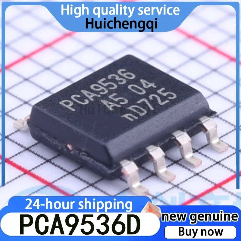 5PCS New PCA9536D, 118 SOIC-8 4-bit I2C Bus and SMBus I/O Extender Port Chip