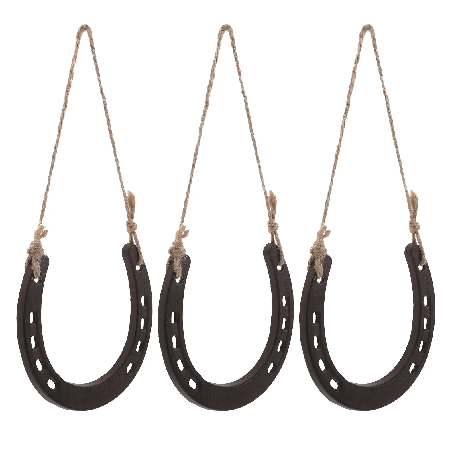 3Pcs Cast Iron Horseshoe Wall Decor Rustic Western Lucky Charm Farmhouse Wedding Party Favor Good Luck Wall Art