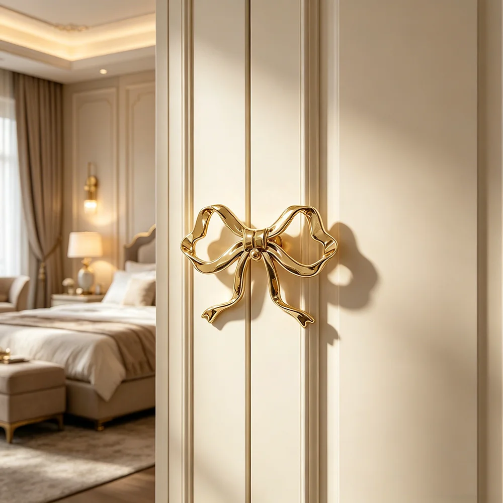 Fashion Bow Shape Drawer Knobs - Furniture Hardware Screws 评论和价格