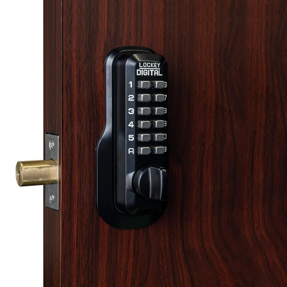 M210JB Mechanical Keyless Deadbolt Lock for Exterior Doors, No Key Entry, Easy Install