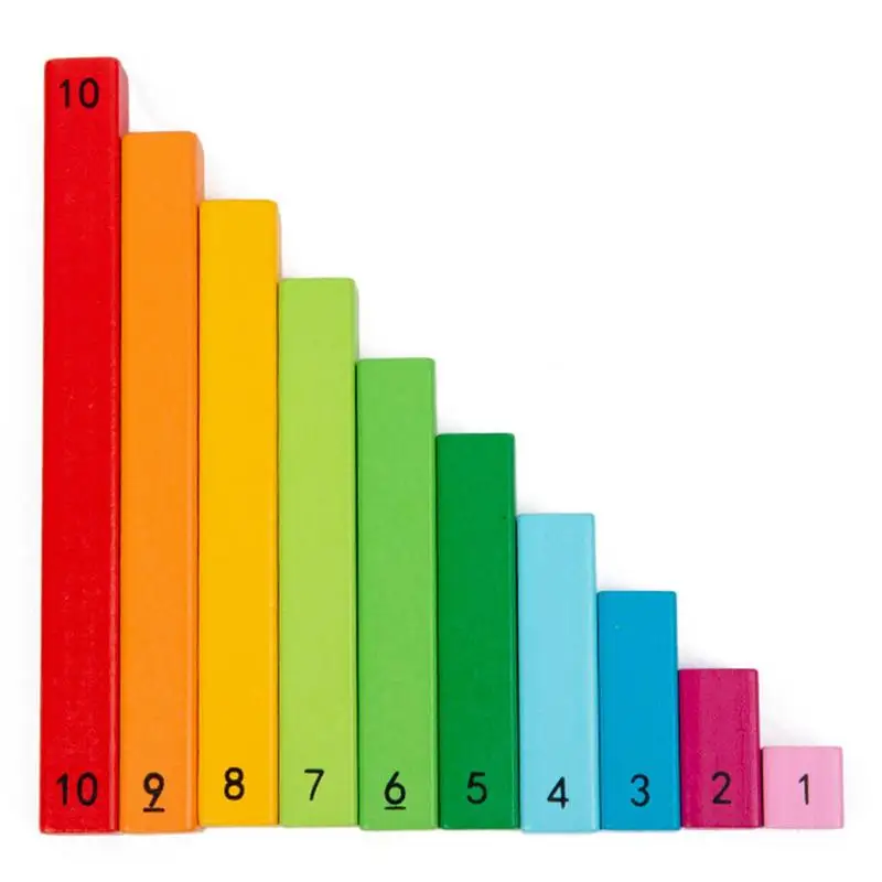 Patyczki do nauki liczb kreatywne matematyczne zabawy zestaw Montessori barwne narzędzie edukacyjne wędki matematyczne dla dzieci wczesny rozwój