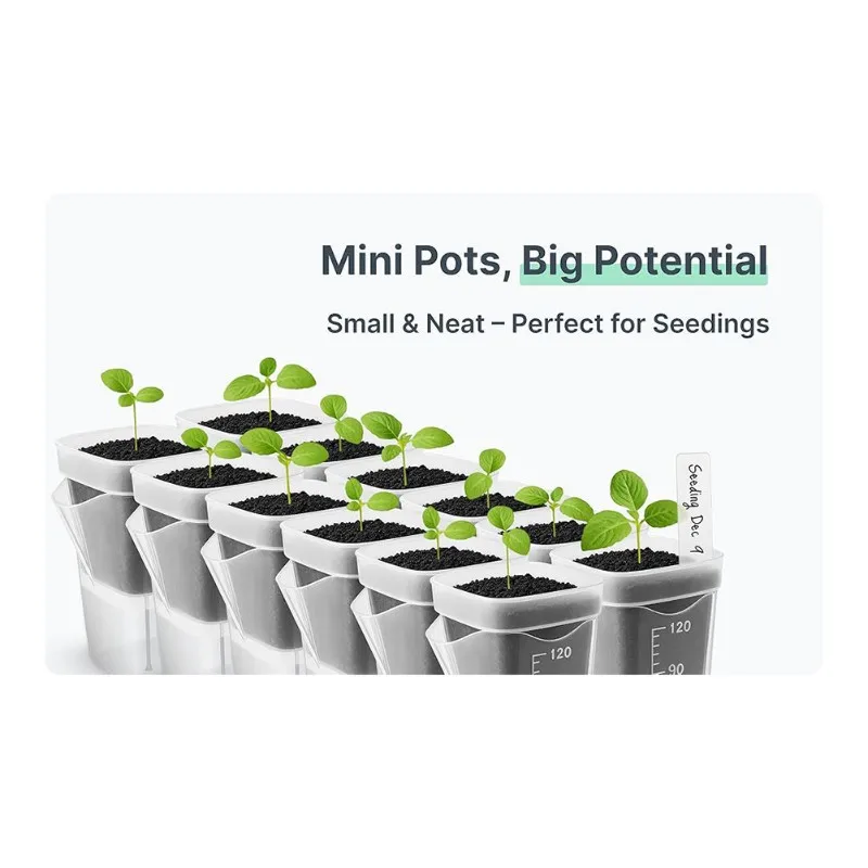 

A01F-Simple Square Pot For Succulent Plants, Thickened Seedling Box With Dry And Wet Separation - For Plant Growth