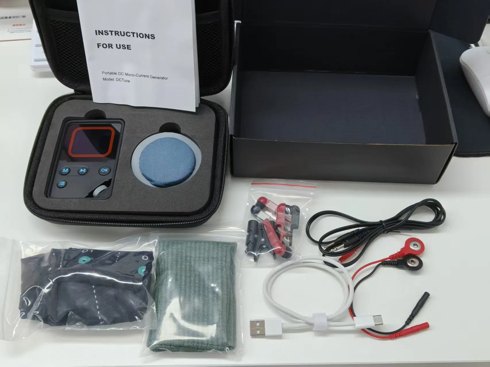 2026 TDCS Massage Device Direct Current Stimulation Kit USB Rechargeable 4.5mA DC AC Pulse TVNS Stress Relief Brain Calm