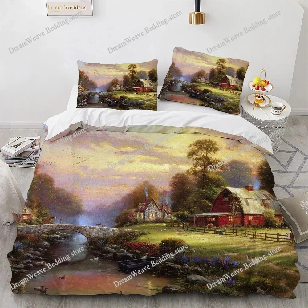 

Oil Bedding Set Duvet Cover 3d Bedding Fashion Design Decoration King Duvet Cover Set Double Bed Set Bedding Sets Luxury Gift741
