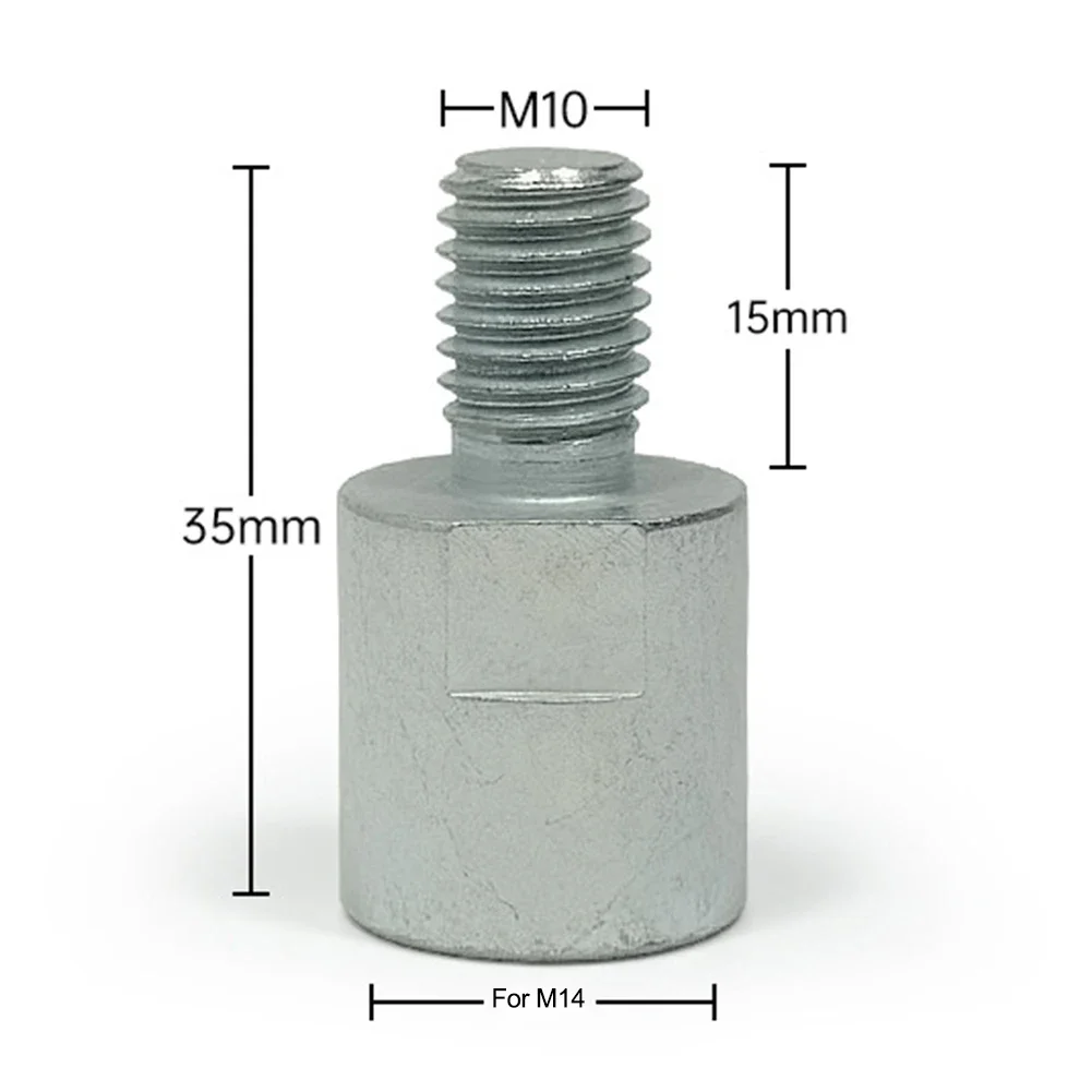 For M14x2.0 To M10x1.5 Angle Grinder Adapter Thread Converter Adapter 125/150/180 Angle Grinder 14mm Thread Connector Tools
