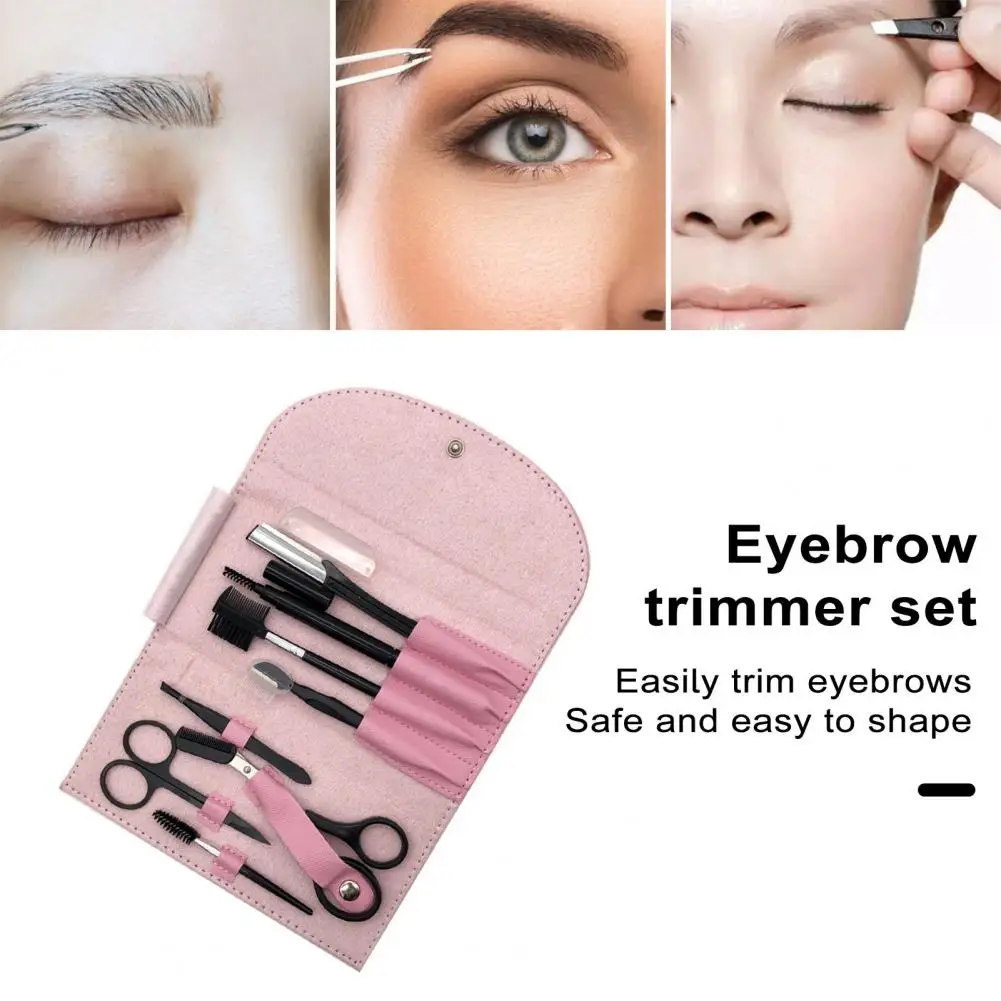 8 Stück Augenbrauen schneider Augenbrauen Rasiermesser Kit Augenbrauen Schere Augenbrauen Kamm Rasierer für Gesichts pinzette Wimpern Wimpern Pinsel