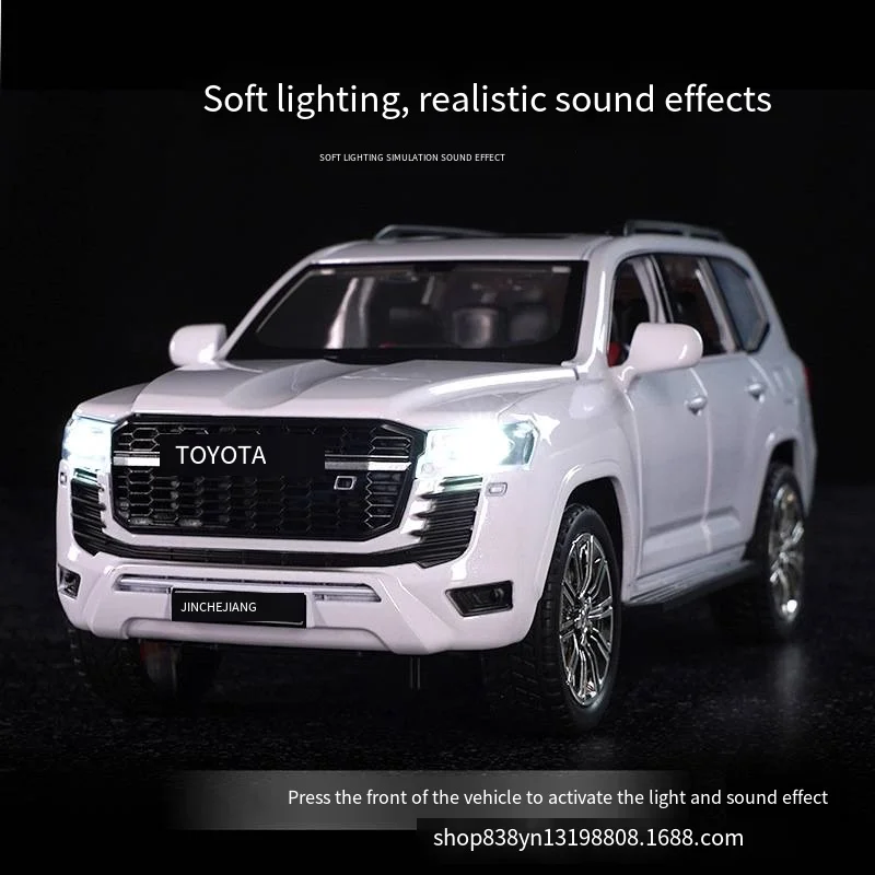 Decorazione della collezione di suoni e luci del modello di auto pull-back in lega pressofusa 1:24