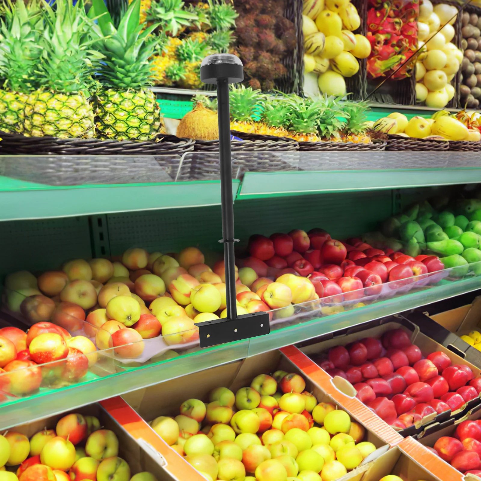 

Grocery Bag Roll Holder Dispenser Stand Plastic Bag Organizer for Supermarket High Load Capacity Space Saving Design