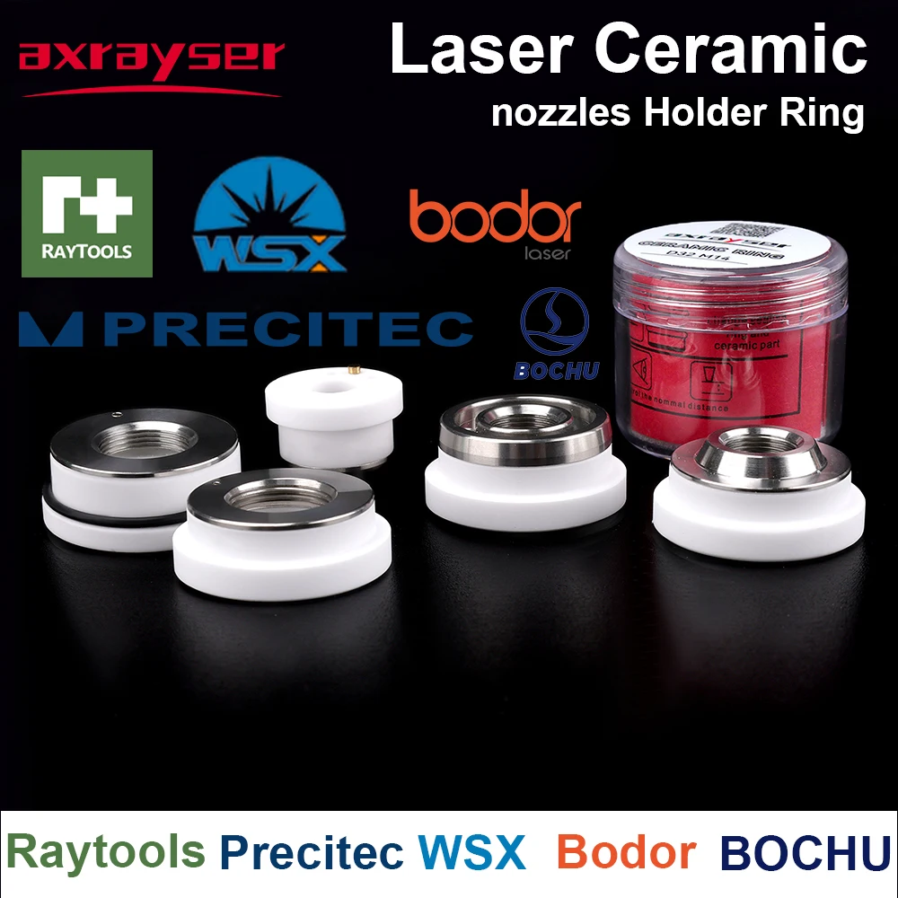 Raytools Precitec WSX Bodor BOCHU BOCI Laser Ceramic Body Nozzles Holder D28/D32 For Fiber Laser Cutting Welding Machine