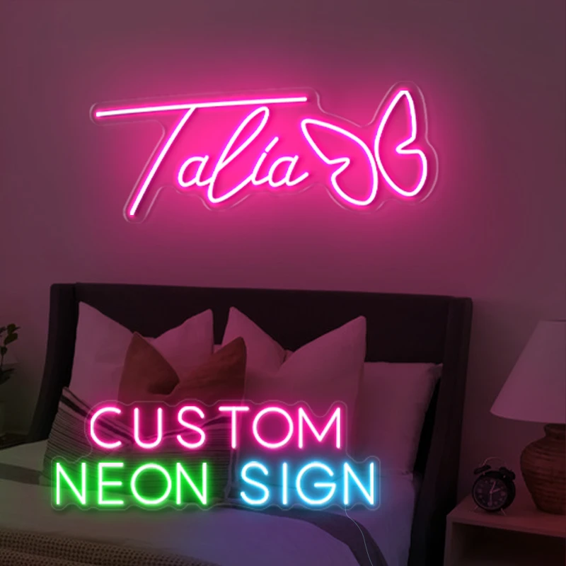 

Custom Name Neon Sign Light Private Led Letters Logo Business Signs DIY Game Room Kid Birthdays Gift LED Light Sign Dropshipping