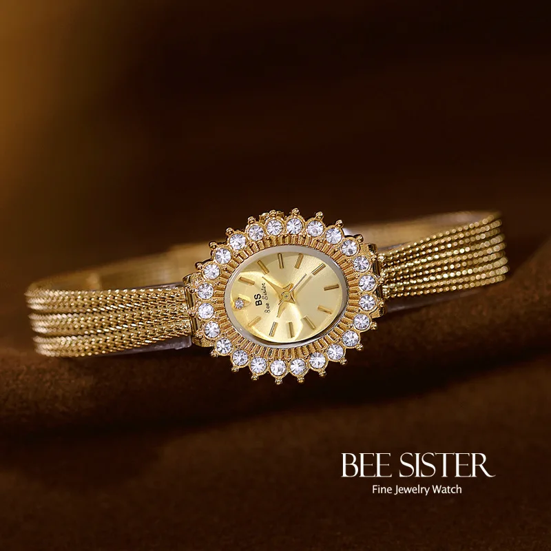 2025 Новые женские часы в стиле ретро, высококачественные элегантные часы с ракушкой и циферблатом, роскошные водонепроницаемые наручные часы, золотые, серебряные ручные часы