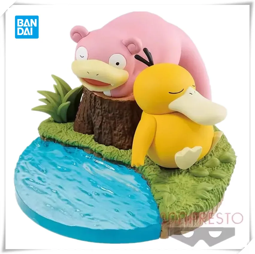 

Bandai Original Banpresto Anime Pokemon Psyduck Slowpoke PVC Action Figure Collectible Model Toy Gifts