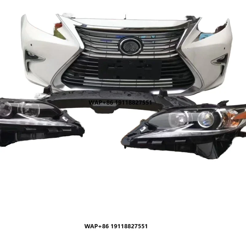 Suitable for  2013-2014 ES250 ES300 old model updated with new model upgraded 15-17 bumper center grille headlight