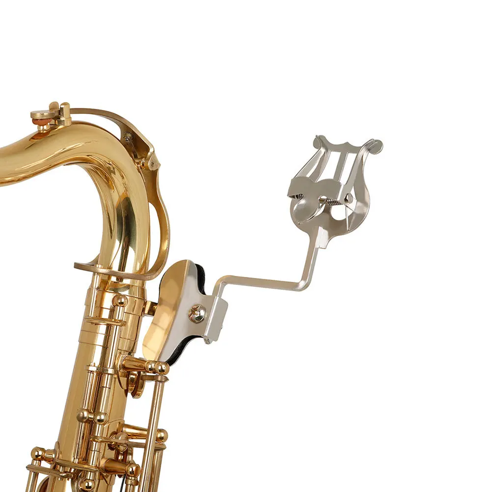 1 pezzo di supporto per punteggio portatile con clip per fogli, supporto per note musicali facile da usare per strumenti orchestrici