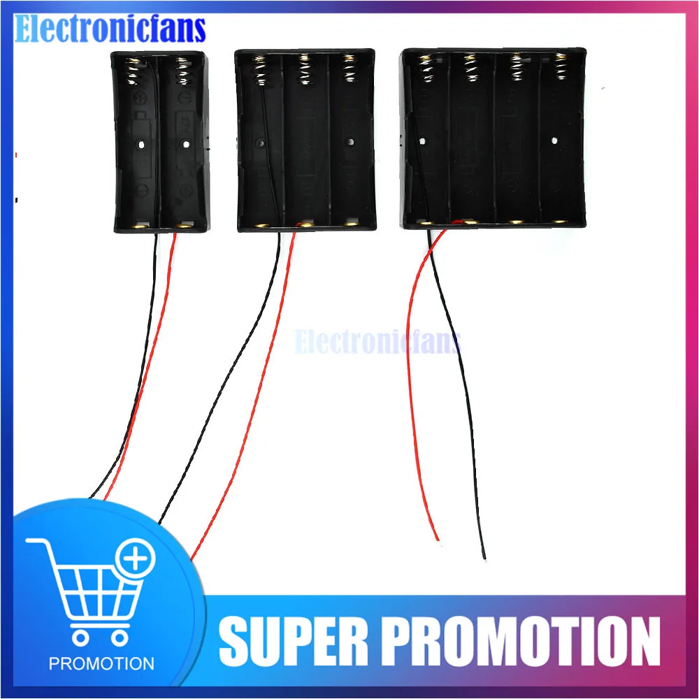 2/3/4 Section 18650 Lithium Battery Holder 3.7V DIY 18650 Power Bank Cases Storage Box Parallel Series Battery Box