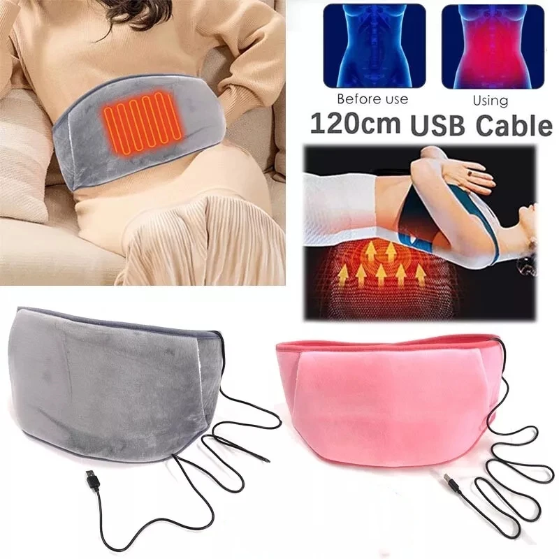 Usb Electric Heating Menstrual Heat Pad Belt For Period Pain Relief Cramps Waist Band Menstrual Relief Period Cramps