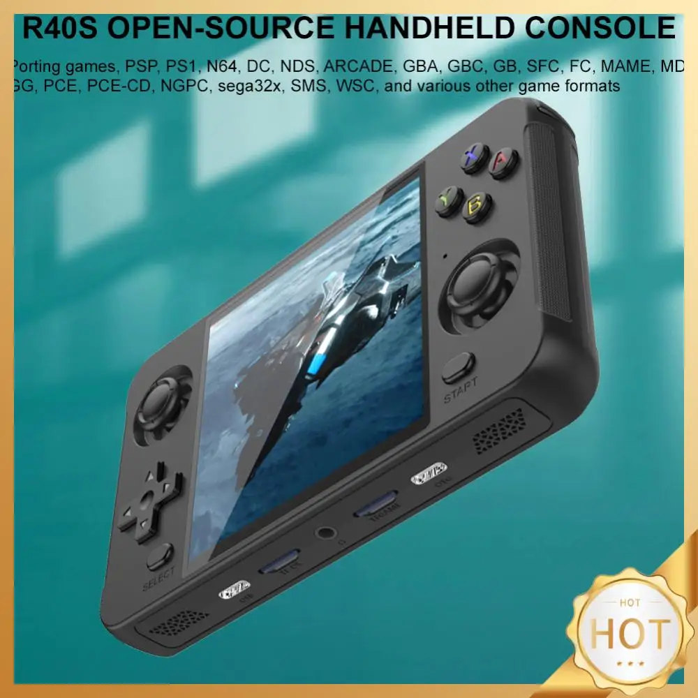 

R40S Classic Video Games Player Linux System 720*720 4 Inch IPS Screen Handheld Game Players WIFI 2.4G + BT Gift for Kids Adults