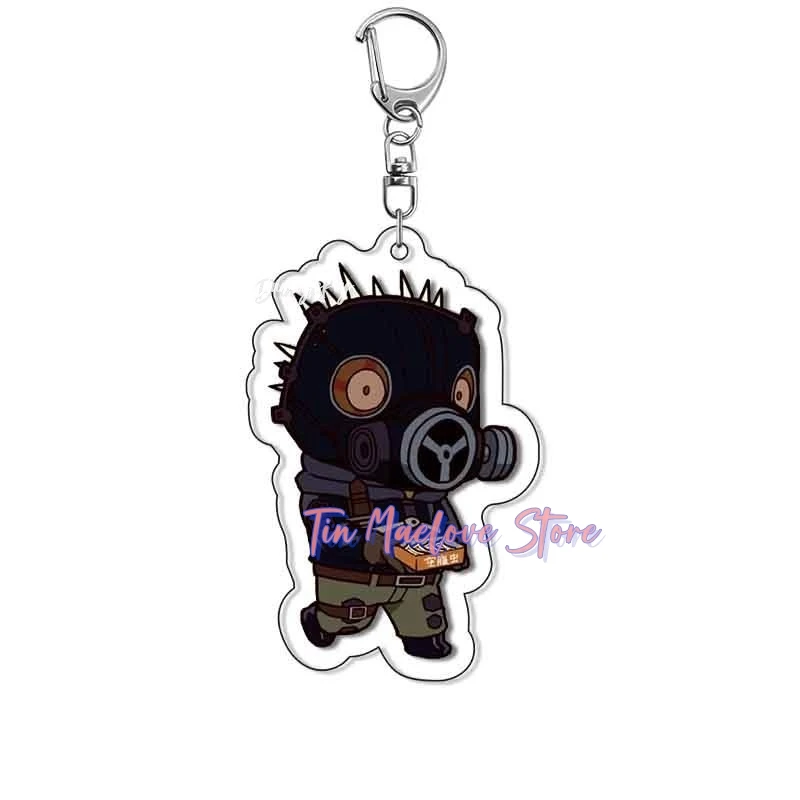 Llaveros de acrílico de anime Dorohedoro: Kaiman, Nikaido Shin, Cosplay de En Fujita Ebisu Mochi. Accesorios coleccionables populares para fiestas de disfraces.