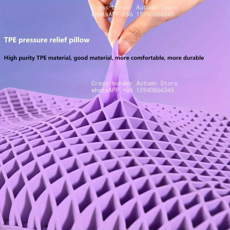 Washable TPE Zero Pressure Cervical Support Pillow