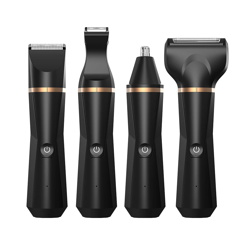 USB Rechargeable Professional Electric Eyebrow Facial Hair Trimmer Ceramic Blades App-Controlled for Men-Household Garage Use