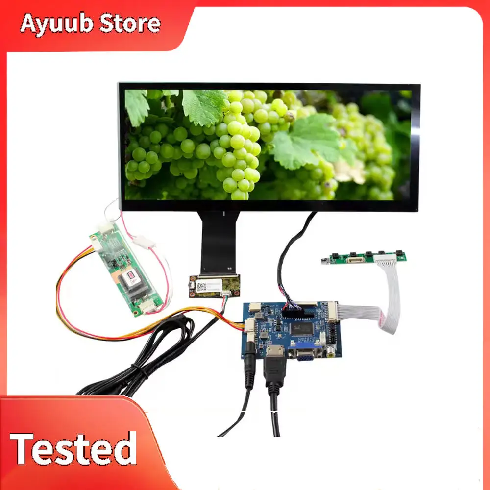 

Плата контроллера HD-MI VGA с емкостной сенсорной панелью 12,3 LQ123K1LG03, ЖК-дисплей 1280x480