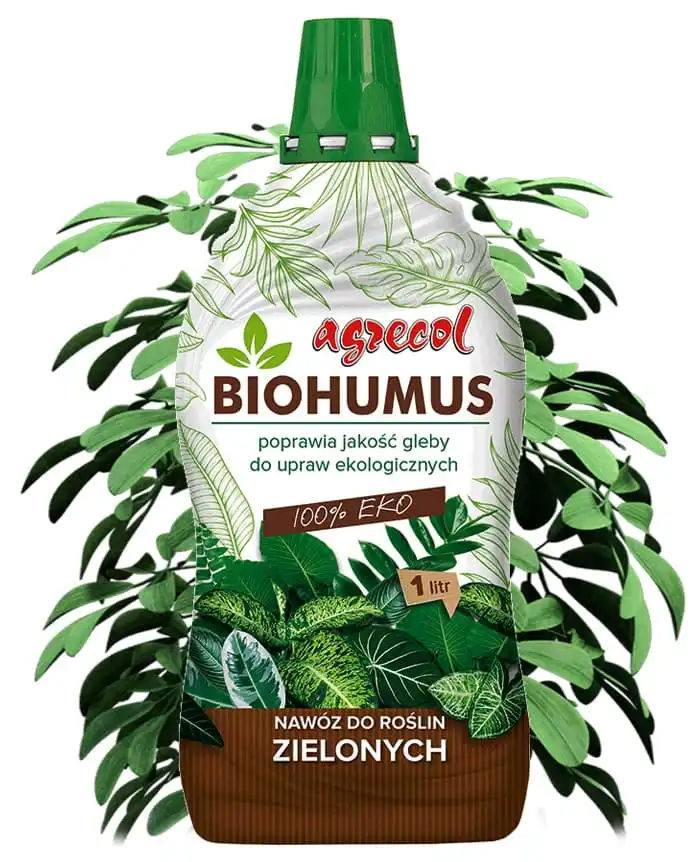 Biohumusmeststof voor bloemen en groene planten 1L