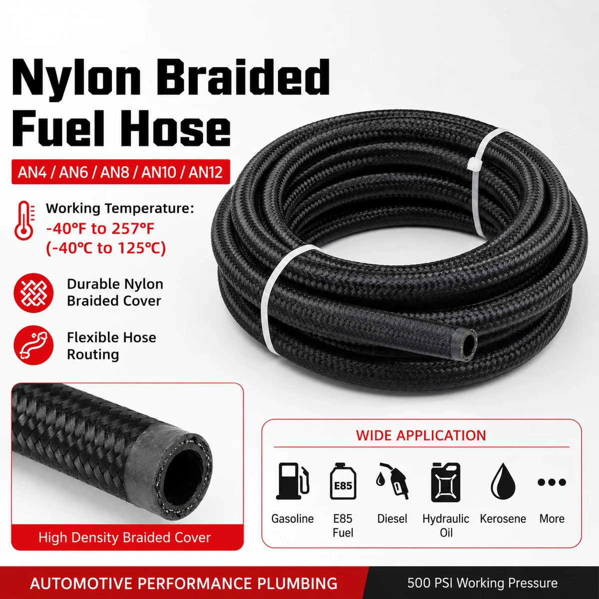 Mangueira de Combustível Tranç - Flexible Hose Braided avaliação e preço