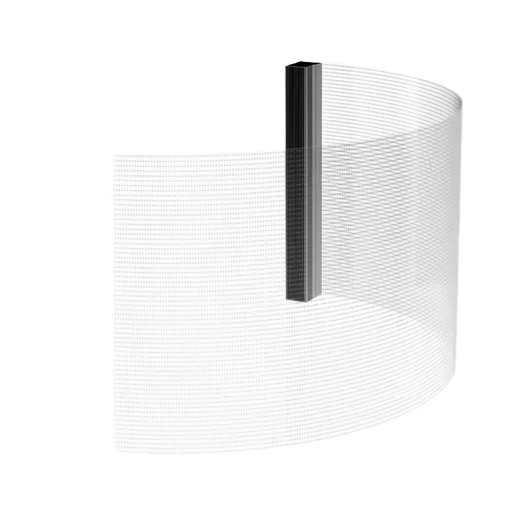 Customizable Indoor Flexible Transparent P6 LED Film Screen Full Color Clear Display with 6mm Pixel Pitch LED Cabinet Video Wall