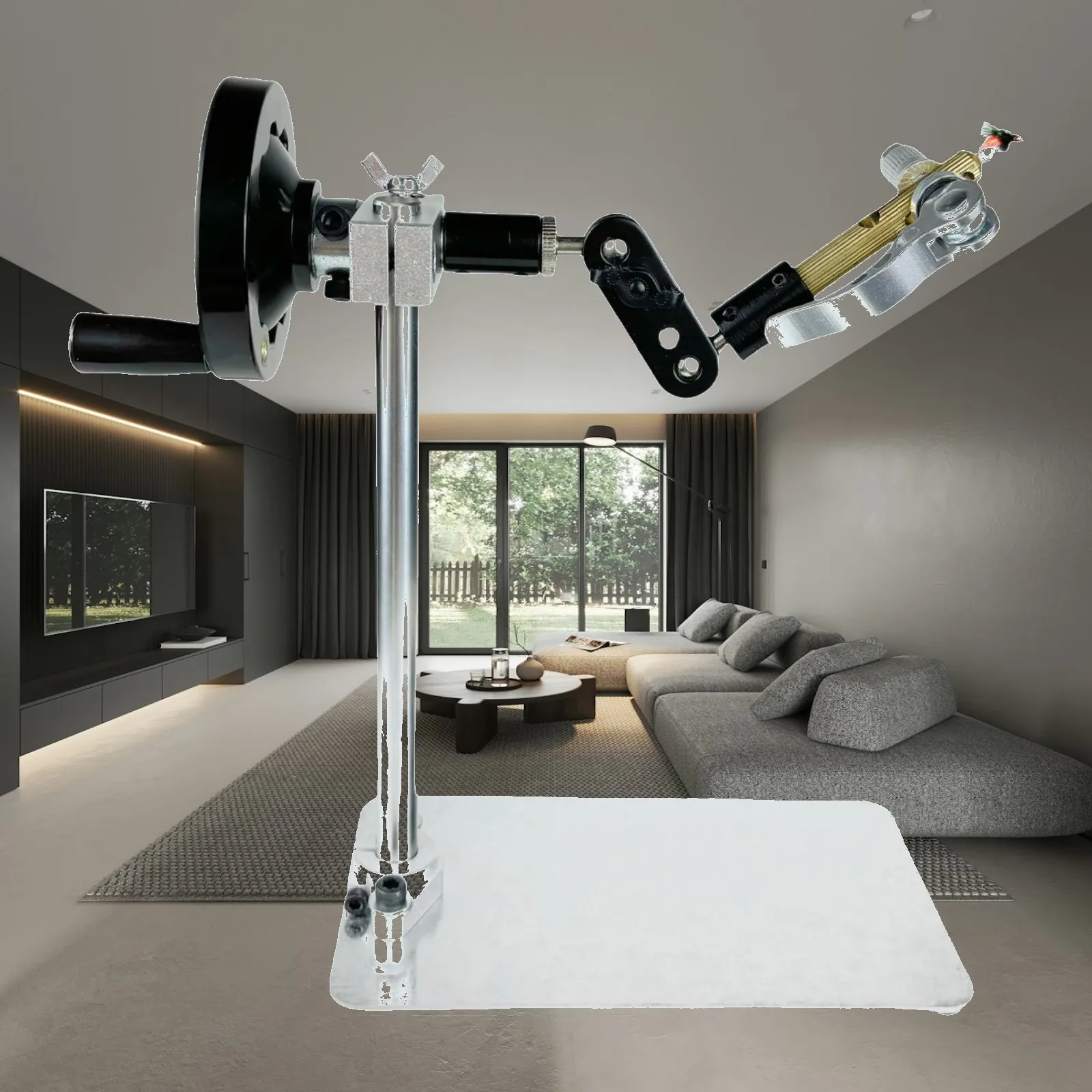 Rotary Fly Tying Vise, Lure Making Equipment ,Portable Metal ,Beginner, Fisherman Fly Making Tool Fly Tying Tool