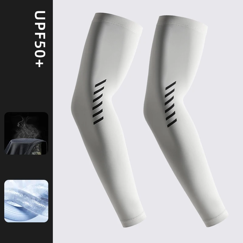 AliExpress Summer Men Cycling Sleeves Sun Protection Ice Silk Golf Driving Arm Cover Elastic Cool Fishing Hiking Breathable Sports Sleeves