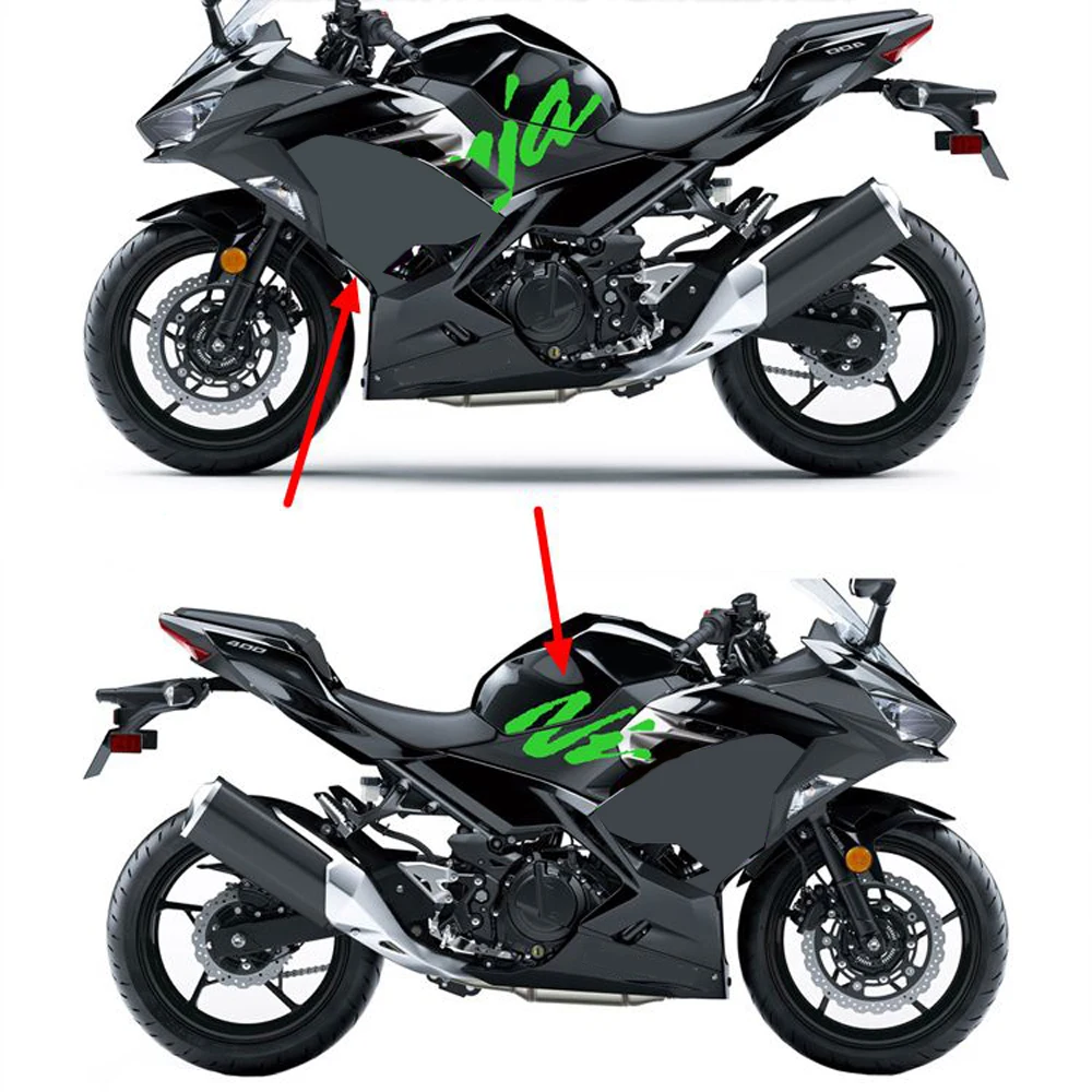 

For KAWASAKI NINJA400 ninja 400 2018-2021 2018 2019 2020 2023 Ninja Motorcycle Accessories Fairing Sticker Whole Car Sticker Kit