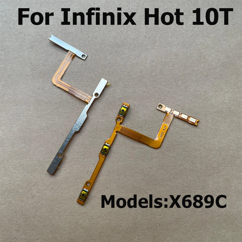 New For Infinix Hot 10 10i 10S 10T Play Lite Power ON OFF Mute Switch Control Key Volume Button Flex Cable