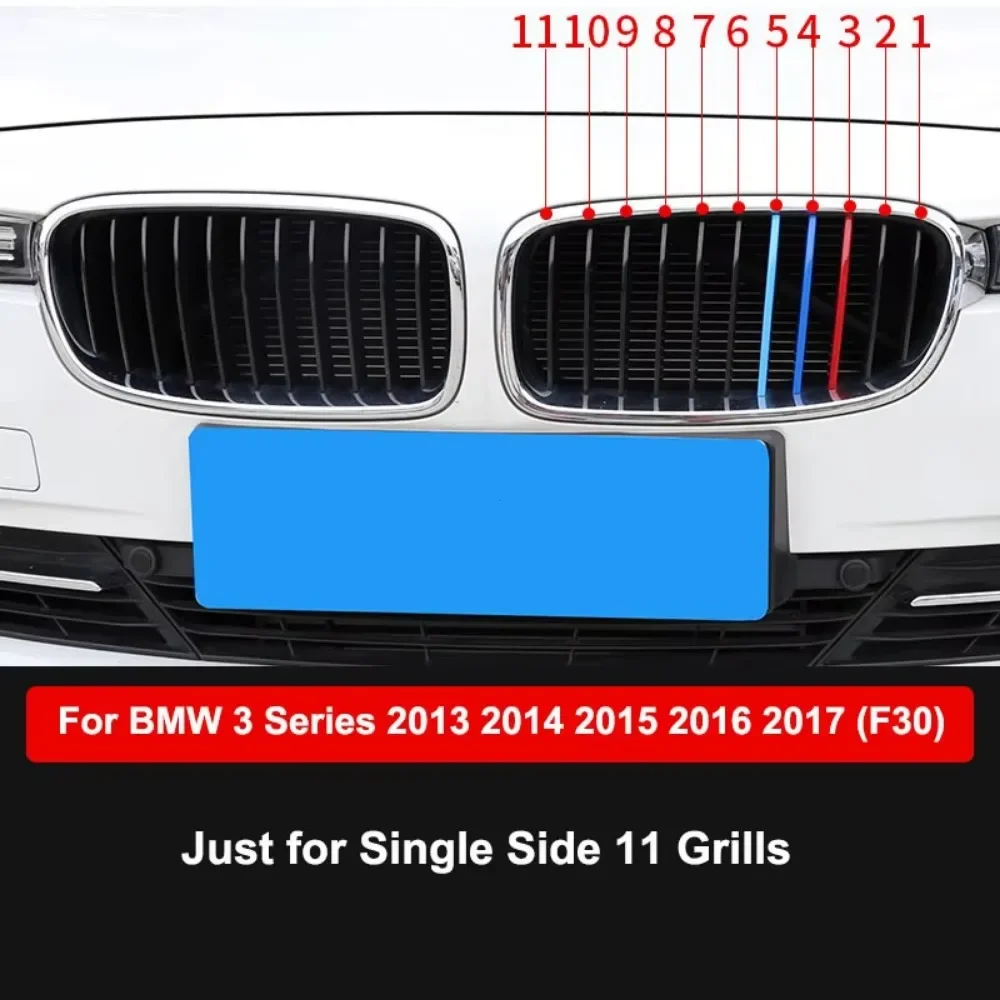 For BMW E46 F30 E90 3 Series 3Pcs/lot Car Grille Network Decor Trims Grill Sticker Car Style BMW Grille Sticker BMW Accessories