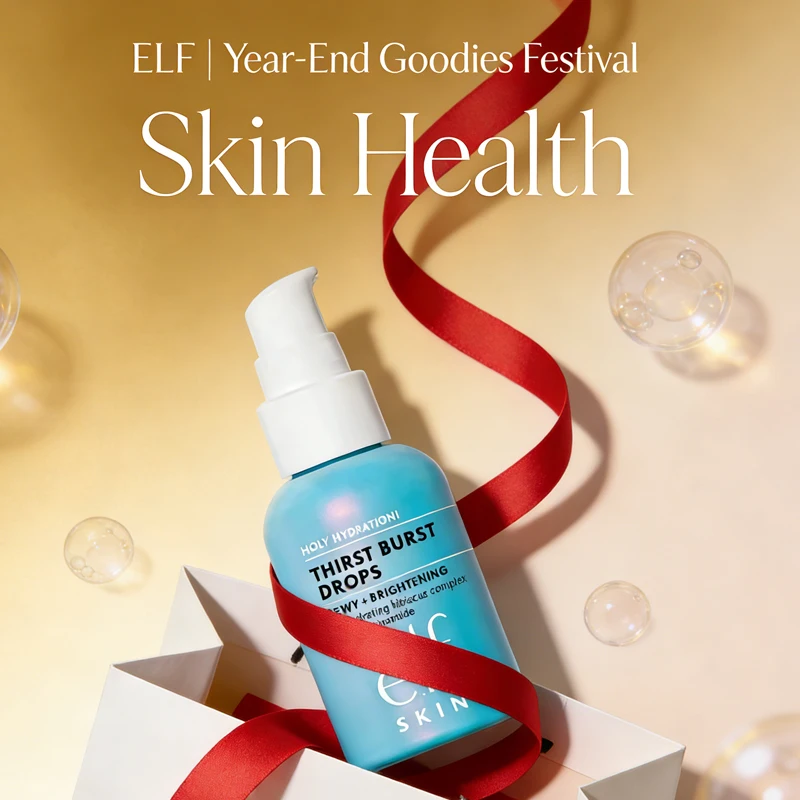 ELF 겨울 보습제 피부에 수분을 공급하는 버스트 드롭스 브라이트닝 보습 브라이트닝 젤 에센스 건조함 완화